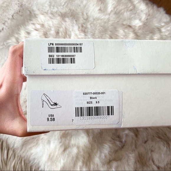 Schutz Gracia Satin Pointed Toe Pumps Black Size 9.5B NIB - Picture 10 of 10